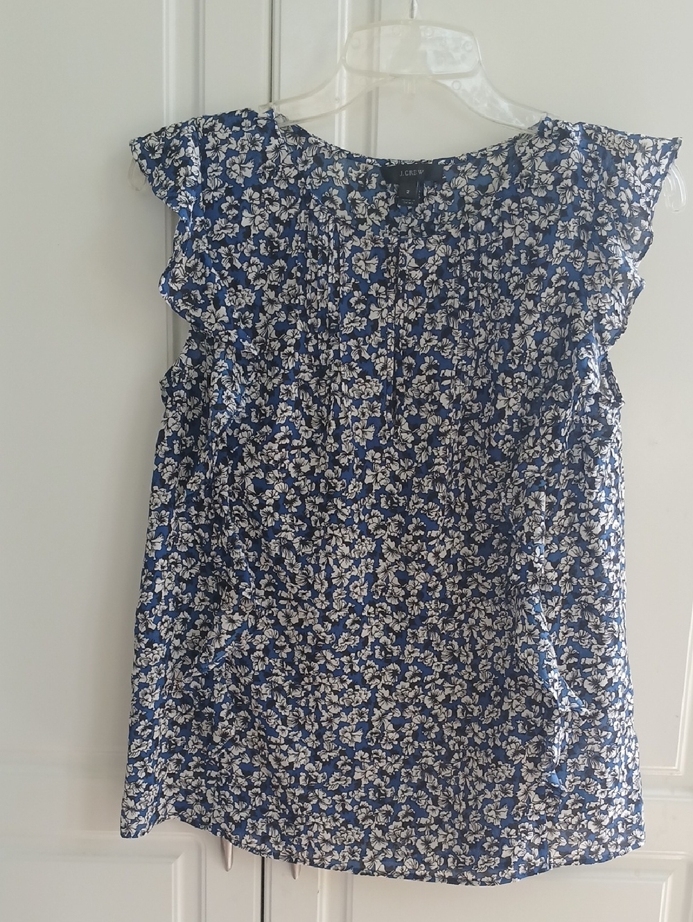J. Crew Cascade Ruffle Blouse - Picture 2 of 8